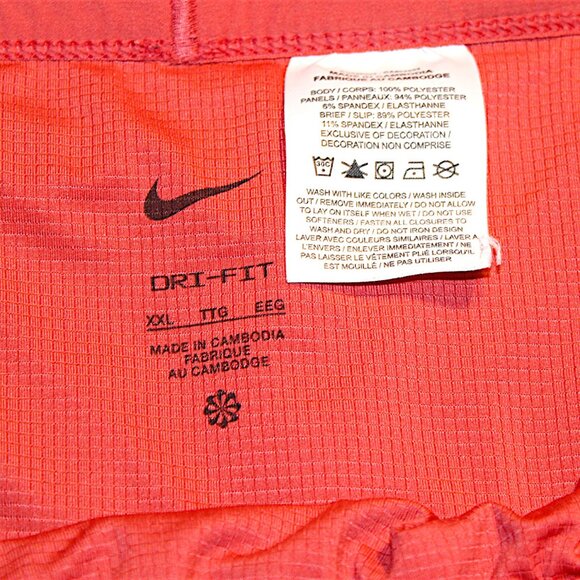 Nike Unlimited 2-in-1 Dri-FIT Running Shorts Muted Orange XL - Picture 10 of 10